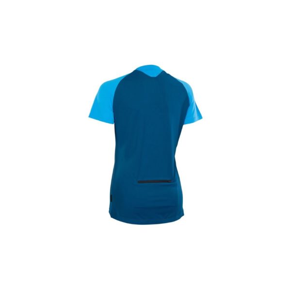 ION Button Tee SS Traze Wms, ocean blue back
